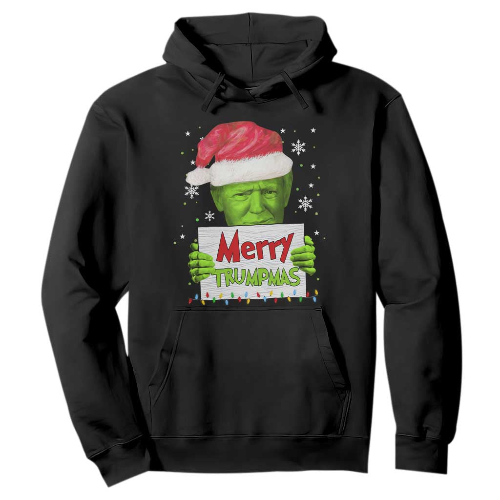 Funny Trump Christmas Hoodie Merry Trumpmas Santa Trump TS11 Black Print Your Wear