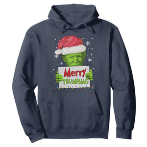 Funny Trump Christmas Hoodie Merry Trumpmas Santa Trump TS11 Navy Print Your Wear