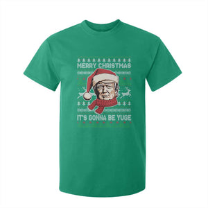 Funny Trump Christmas T Shirt For Kid Merry Xmas It's Gonna Be Yuge Ugly Santa Trump TS11 Irish Green Print Your Wear