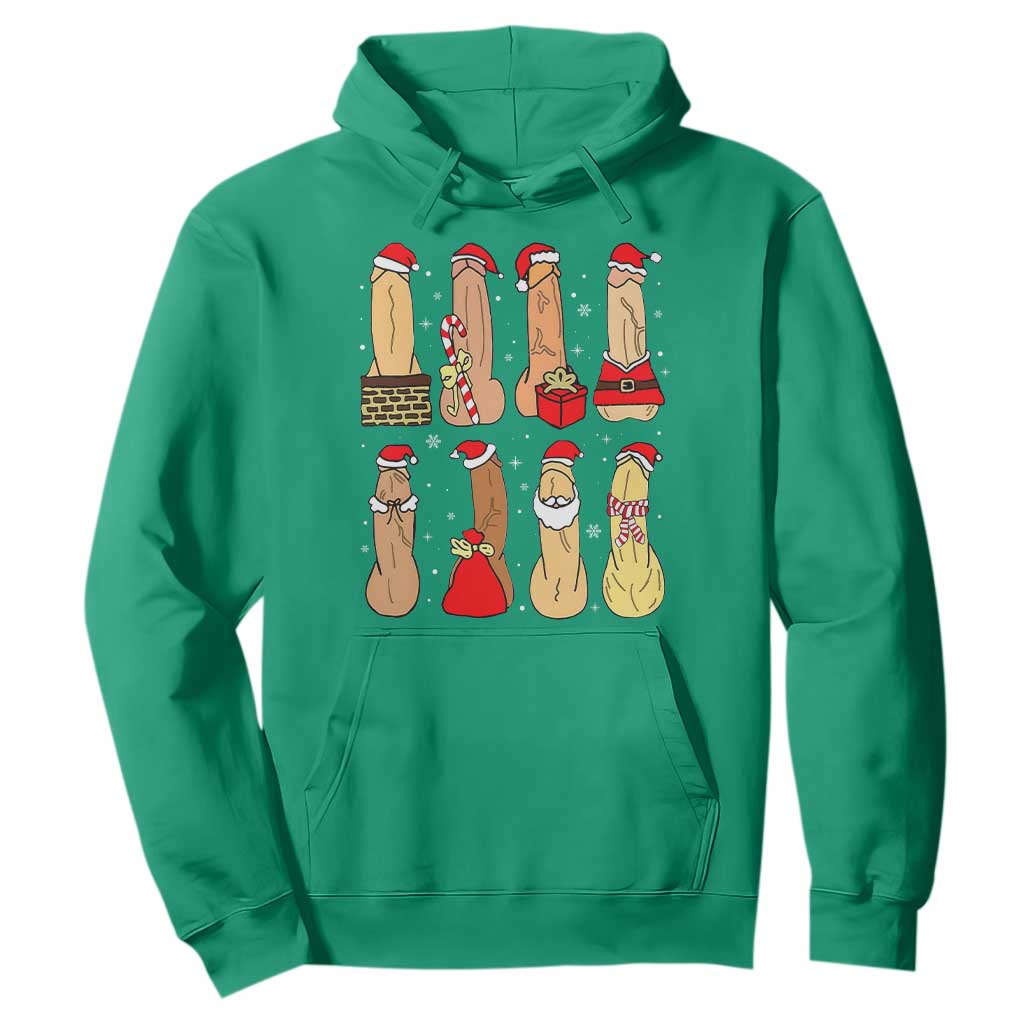 Funny Naughty Christmas Dirty Santa Hat Xmas Adult Humor Hoodie TS11 Irish Green Print Your Wear