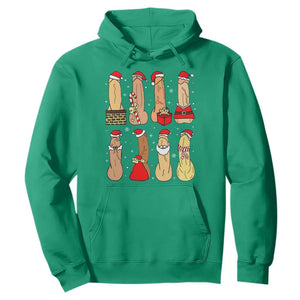 Funny Naughty Christmas Dirty Santa Hat Xmas Adult Humor Hoodie TS11 Irish Green Print Your Wear