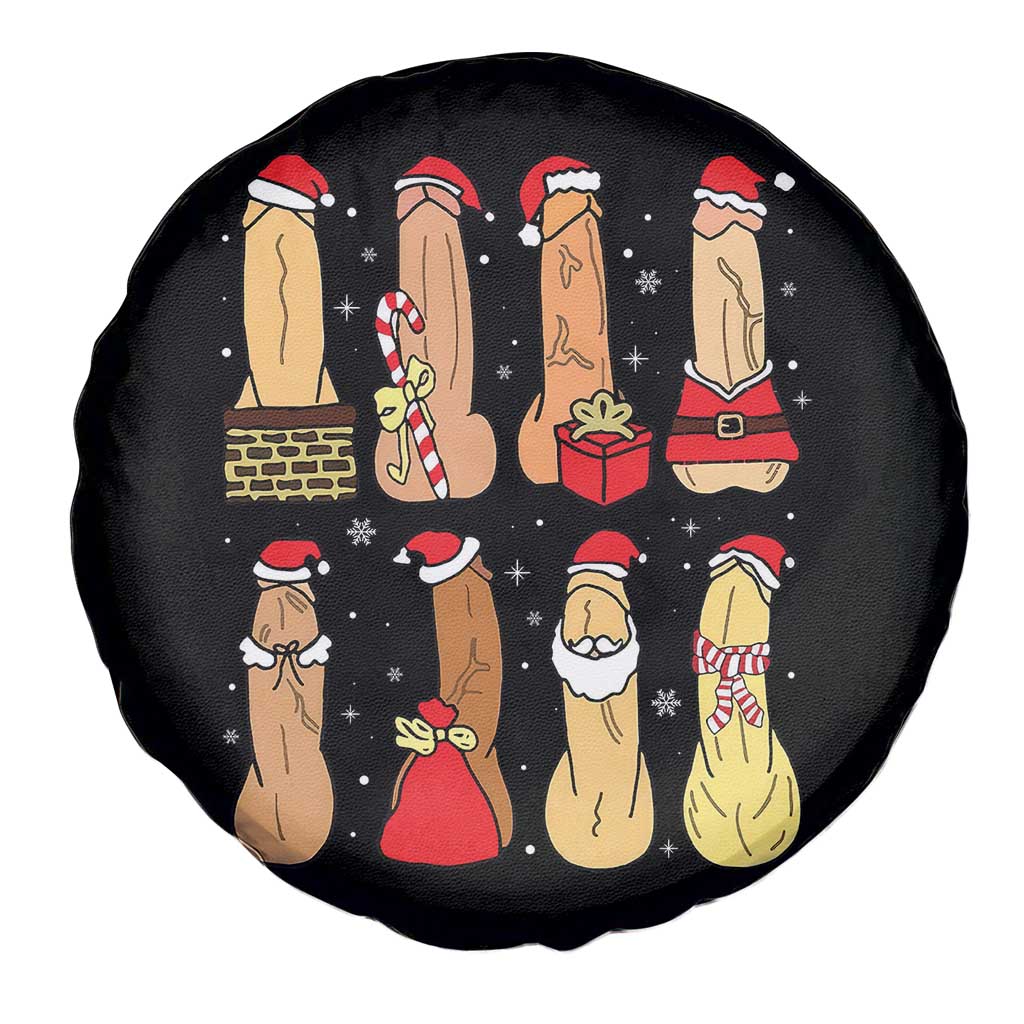 Funny Naughty Christmas Dirty Santa Hat Xmas Adult Humor Spare Tire Cover TS11 Print Your Wear