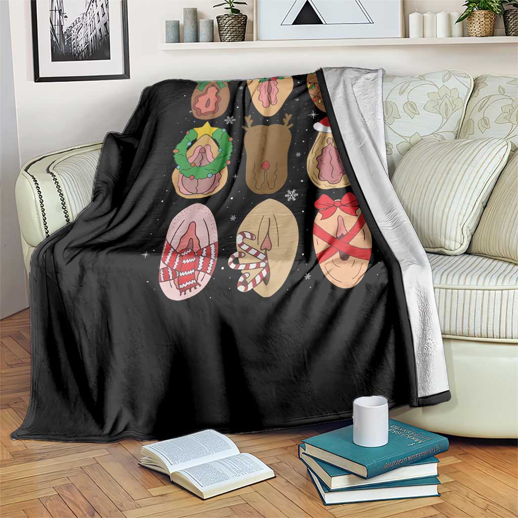 Funny Naughty Christmas Dirty Xmas Adult Humor Throw Blanket TS11 Print Your Wear