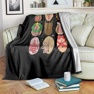 Funny Naughty Christmas Dirty Xmas Adult Humor Throw Blanket TS11 Print Your Wear