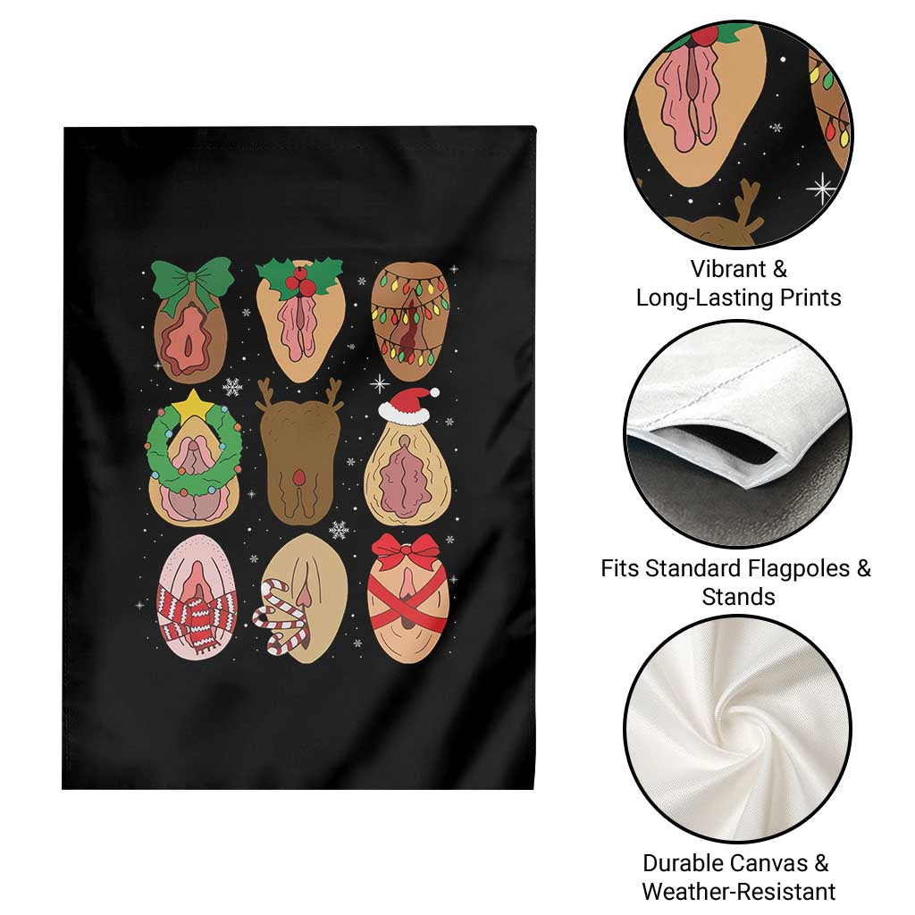 Funny Naughty Christmas Dirty Xmas Adult Humor Garden Flag TS11 Print Your Wear