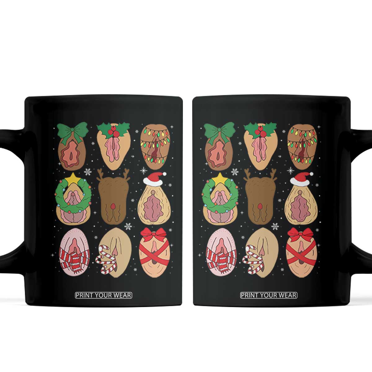 Funny Naughty Christmas Dirty Xmas Adult Humor Coffee Mug TS11 Black Print Your Wear