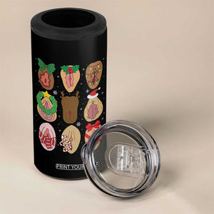Funny Naughty Christmas Dirty Xmas Adult Humor 4 in 1 Can Cooler Tumbler TS11 Print Your Wear