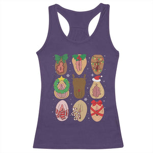 Funny Naughty Christmas Dirty Xmas Adult Humor Racerback Tank Top TS11 Purple Print Your Wear