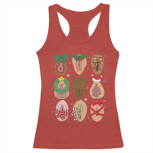 Funny Naughty Christmas Dirty Xmas Adult Humor Racerback Tank Top TS11 Red Print Your Wear