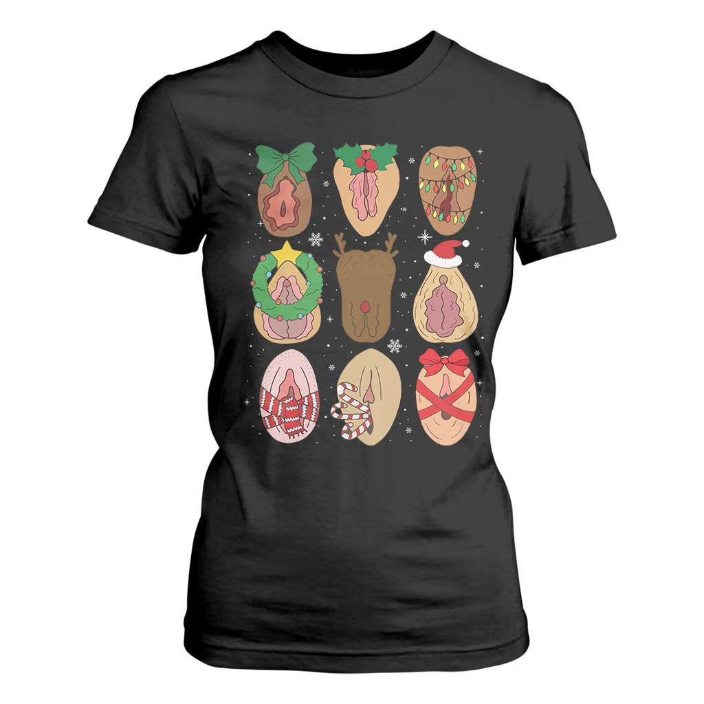 Funny Naughty Christmas Dirty Xmas Adult Humor T Shirt For Women TS11 Black Print Your Wear