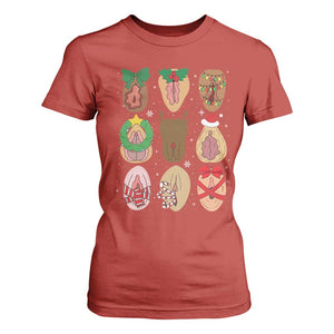 Funny Naughty Christmas Dirty Xmas Adult Humor T Shirt For Women TS11 Red Print Your Wear
