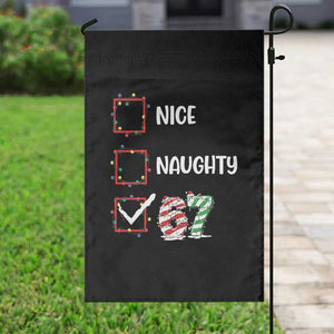 Funny Nice Naughty 67 Garden Flag Christmas Six Seven Meme Brainrot TS11 Print Your Wear