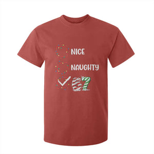 Funny Nice Naughty 67 T Shirt For Kid Christmas Six Seven Meme Brainrot TS11 Red Print Your Wear