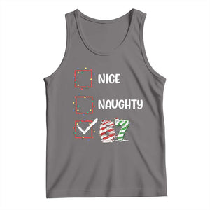 Funny Nice Naughty 67 Tank Top Christmas Six Seven Meme Brainrot TS11 Deep Heather Print Your Wear