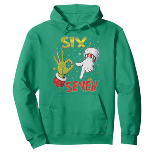 Funny Six Seven Christmas Hoodie 67 Meme Xmas Santa Elf Hand Gen Alpha TS11 Irish Green Print Your Wear