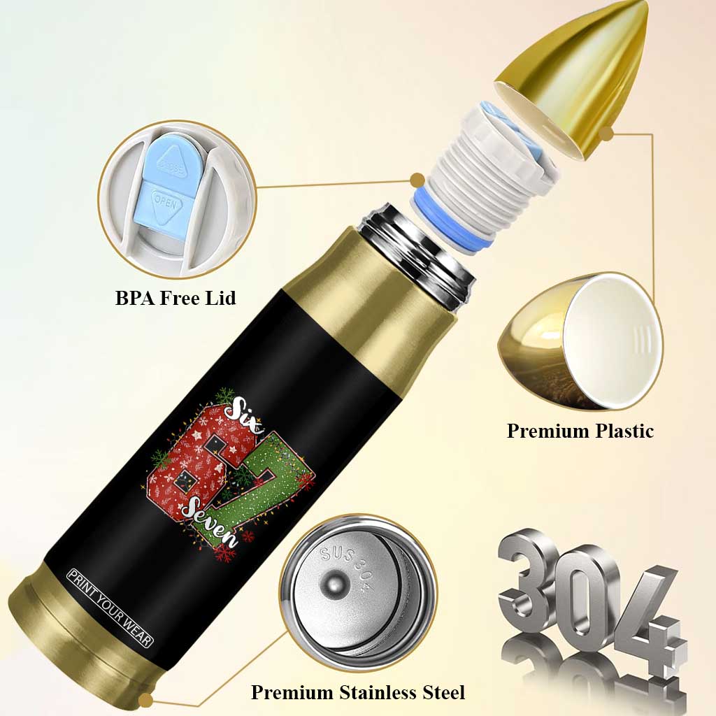 67 Christmas Bullet Tumbler Funny Six Seven Meme Gen Alpha Slang Snowflake TS11 Print Your Wear