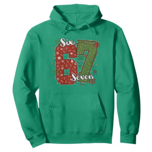 67 Christmas Hoodie Funny Six Seven Meme Gen Alpha Slang Snowflake TS11 Irish Green Print Your Wear