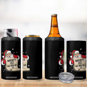 Funny 67 Christmas 4 in 1 Can Cooler Tumbler Naughty List Kids Who Say Six Seven Santa TS11 Print Your Wear