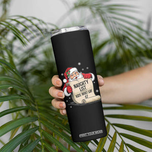 Funny 67 Christmas Skinny Tumbler Naughty List Kids Who Say Six Seven Santa TS11 Print Your Wear