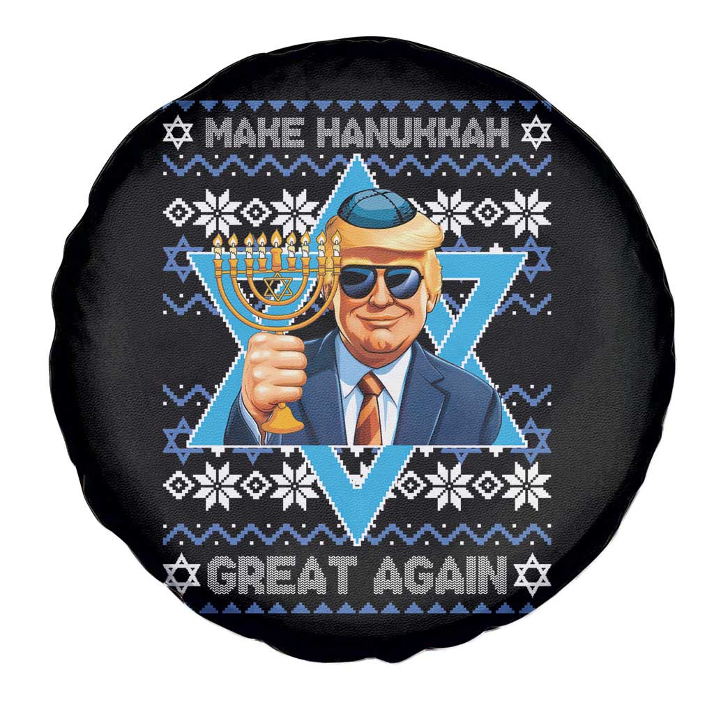 Funny Make Hanukkah Great Again Chanukah Trump Spare Tire Cover Jewish David Stars TS11 Print Your Wear