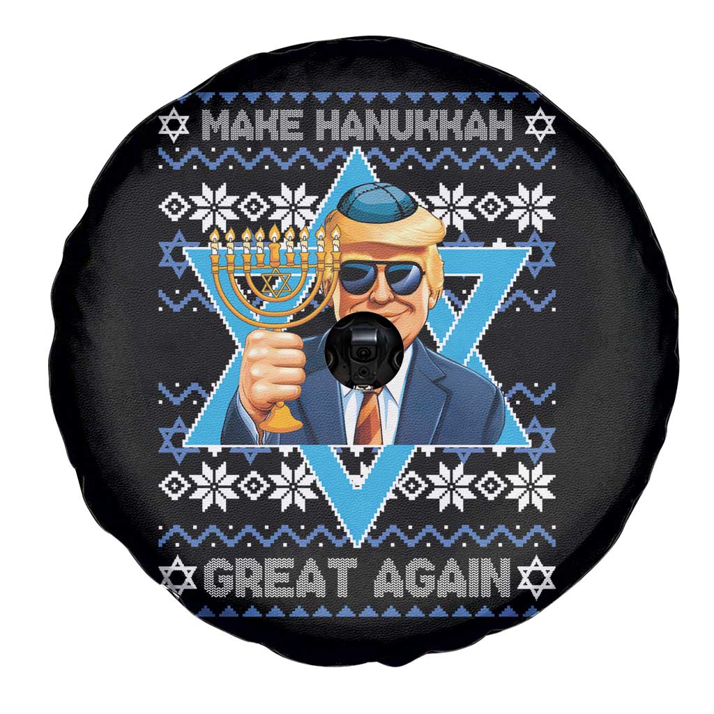 Funny Make Hanukkah Great Again Chanukah Trump Spare Tire Cover Jewish David Stars TS11 Print Your Wear