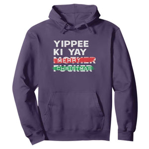 Funny Yippee Ki Yay Merry Christmas Hoodie Nakatomi Plaza Brushed TS11 Purple Print Your Wear