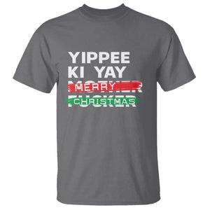 Funny Yippee Ki Yay Merry Christmas T Shirt Nakatomi Plaza Brushed TS11 Charcoal Print Your Wear