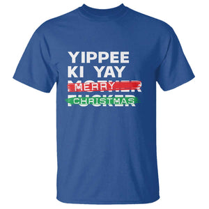 Funny Yippee Ki Yay Merry Christmas T Shirt Nakatomi Plaza Brushed TS11 Royal Blue Print Your Wear