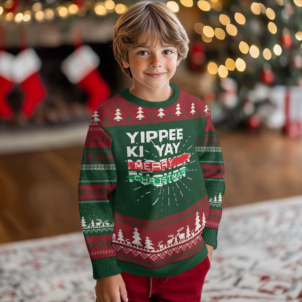 Funny Yippee Ki Yay Merry Xmas Ugly Christmas Sweater Nakatomi Plaza Brushed TS11 Christmas Print Your Wear