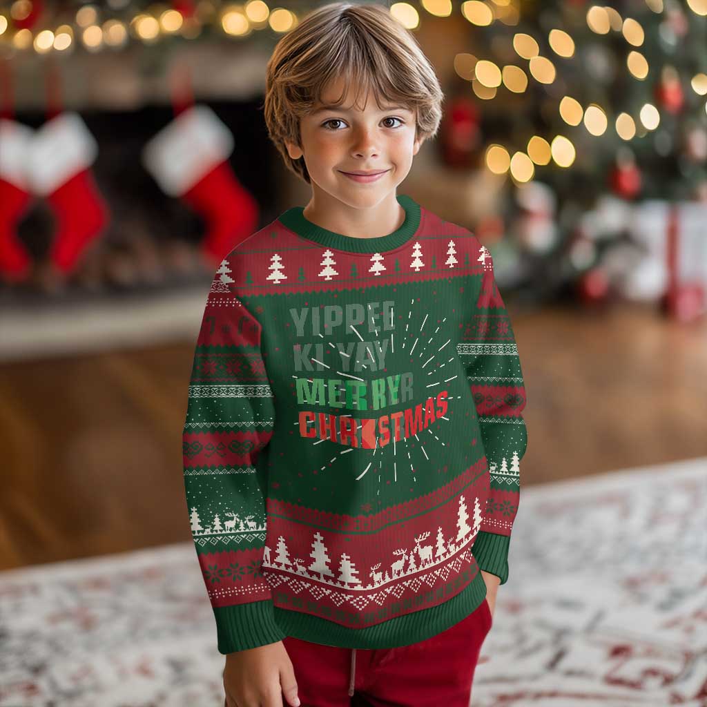 Funny Yippee Ki Yay Merry Xmas Ugly Christmas Sweater Xmas Nakatomi Plaza Hiden Text TS11 Christmas Print Your Wear