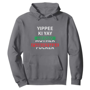 Funny Yippee Ki Yay Merry Christmas Hoodie Xmas Nakatomi Plaza TS11 Charcoal Print Your Wear