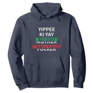 Funny Yippee Ki Yay Merry Christmas Hoodie Xmas Nakatomi Plaza TS11 Navy Print Your Wear