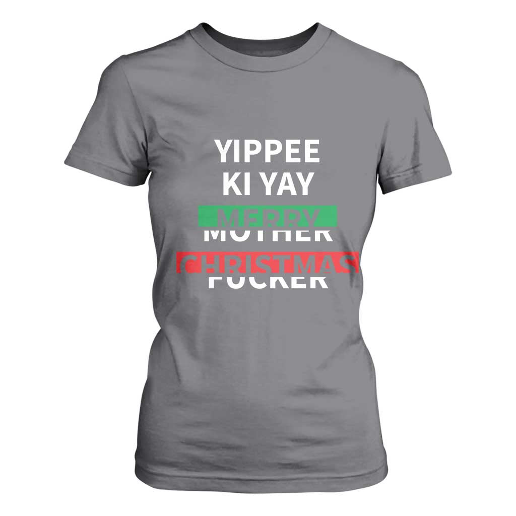Funny Yippee Ki Yay Merry Christmas T Shirt For Women Xmas Nakatomi Plaza TS11 Charcoal Print Your Wear