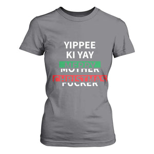 Funny Yippee Ki Yay Merry Christmas T Shirt For Women Xmas Nakatomi Plaza TS11 Charcoal Print Your Wear