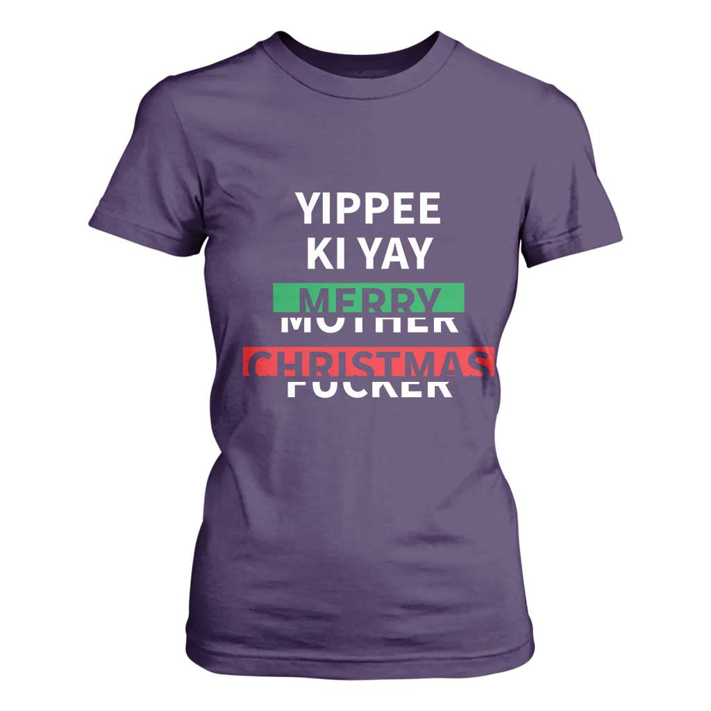 Funny Yippee Ki Yay Merry Christmas T Shirt For Women Xmas Nakatomi Plaza TS11 Purple Print Your Wear