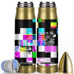 Funny Cowboy Raccoon Rollin Into 2026 Bullet Tumbler New Year Dumpster Fire 2026 Rodeo TS11 Black Print Your Wear