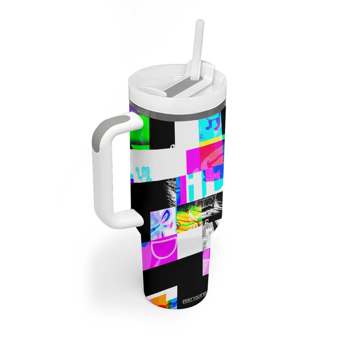 Funny Cowboy Raccoon Rollin Into 2026 Tumbler With Handle New Year Dumpster Fire 2026 Rodeo TS11 Print Your Wear