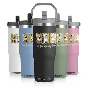 Funny New Year Same Silly Goose Flip Straw Tumbler New Year Eve Goose Squad Faux Glitter TS11 Print Your Wear