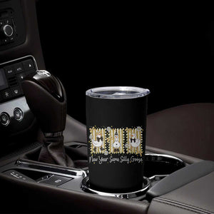 Funny New Year Same Silly Goose Tumbler Cup New Year Eve Goose Squad Faux Glitter TS11 Print Your Wear