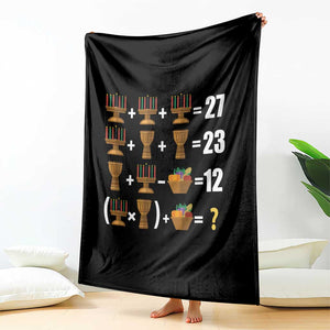 Funny 67 Kwanzaa Math Throw Blanket Six Seven Meme Kinara Candles African American Christmas TS11 Print Your Wear