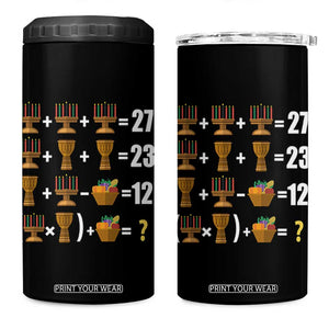 Funny 67 Kwanzaa Math 4 in 1 Can Cooler Tumbler Six Seven Meme Kinara Candles African American Christmas TS11 One Size: 16 oz Black Print Your Wear