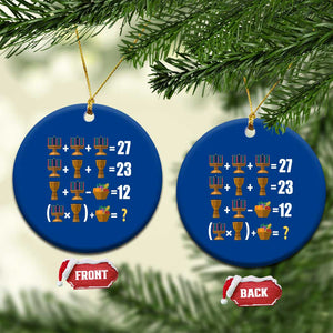Funny 67 Kwanzaa Math Ceramic Ornament Six Seven Meme Kinara Candles African American Christmas TS11 1pc Blue Print Your Wear