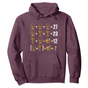 Funny 67 Kwanzaa Math Hoodie Six Seven Meme Kinara Candles African American Christmas TS11 Maroon Print Your Wear
