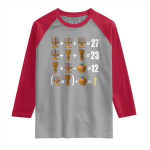Funny 67 Kwanzaa Math Raglan Shirt Six Seven Meme Kinara Candles African American Christmas TS11 Sport Gray Red Print Your Wear