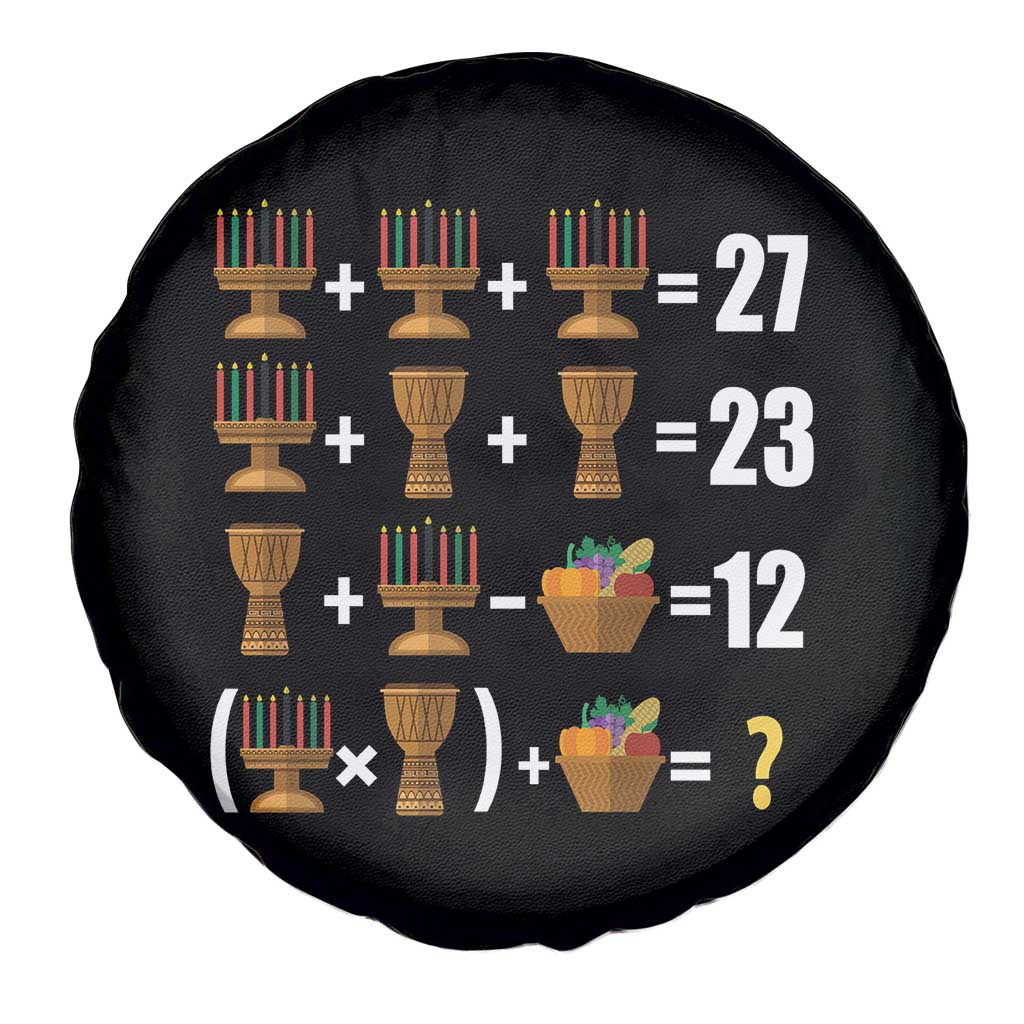 Funny 67 Kwanzaa Math Spare Tire Cover Six Seven Meme Kinara Candles African American Christmas TS11 Print Your Wear