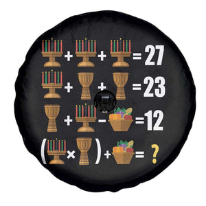 Funny 67 Kwanzaa Math Spare Tire Cover Six Seven Meme Kinara Candles African American Christmas TS11 Print Your Wear