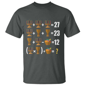 Funny 67 Kwanzaa Math T Shirt Six Seven Meme Kinara Candles African American Christmas TS11 Dark Heather Print Your Wear