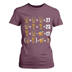 Funny 67 Kwanzaa Math T Shirt For Women Six Seven Meme Kinara Candles African American Christmas TS11 Maroon Print Your Wear
