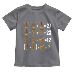 Funny 67 Kwanzaa Math Toddler T Shirt Six Seven Meme Kinara Candles African American Christmas TS11 Charcoal Print Your Wear