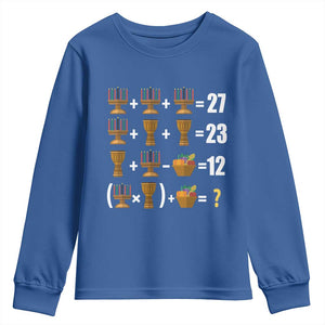 Funny 67 Kwanzaa Math Youth Sweatshirt Six Seven Meme Kinara Candles African American Christmas TS11 Royal Blue Print Your Wear